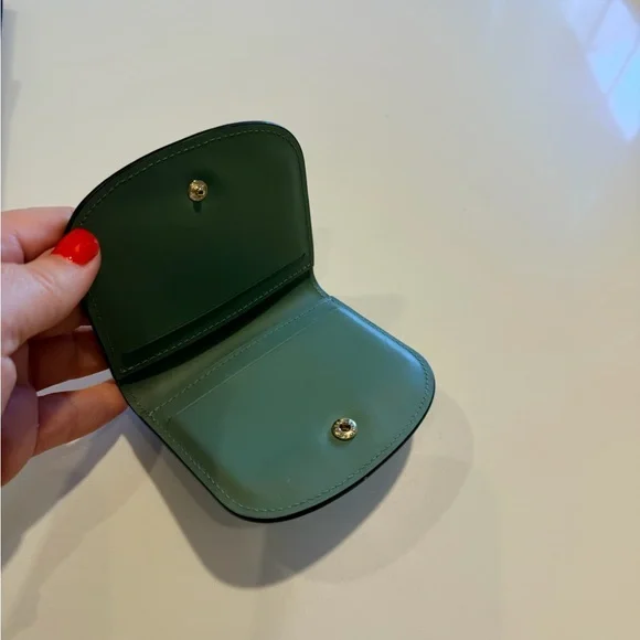 Longchamp Green Key & Card Holder - Picture 2 of 3